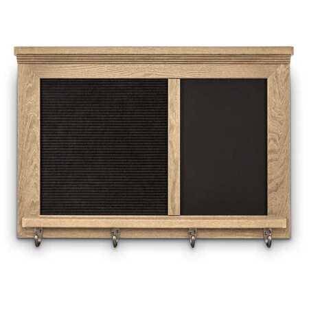 United Visual Products Letterboard, Hdr, 36x24, Black/Green UV9020ACSH3624-BLACK-HUNGRN